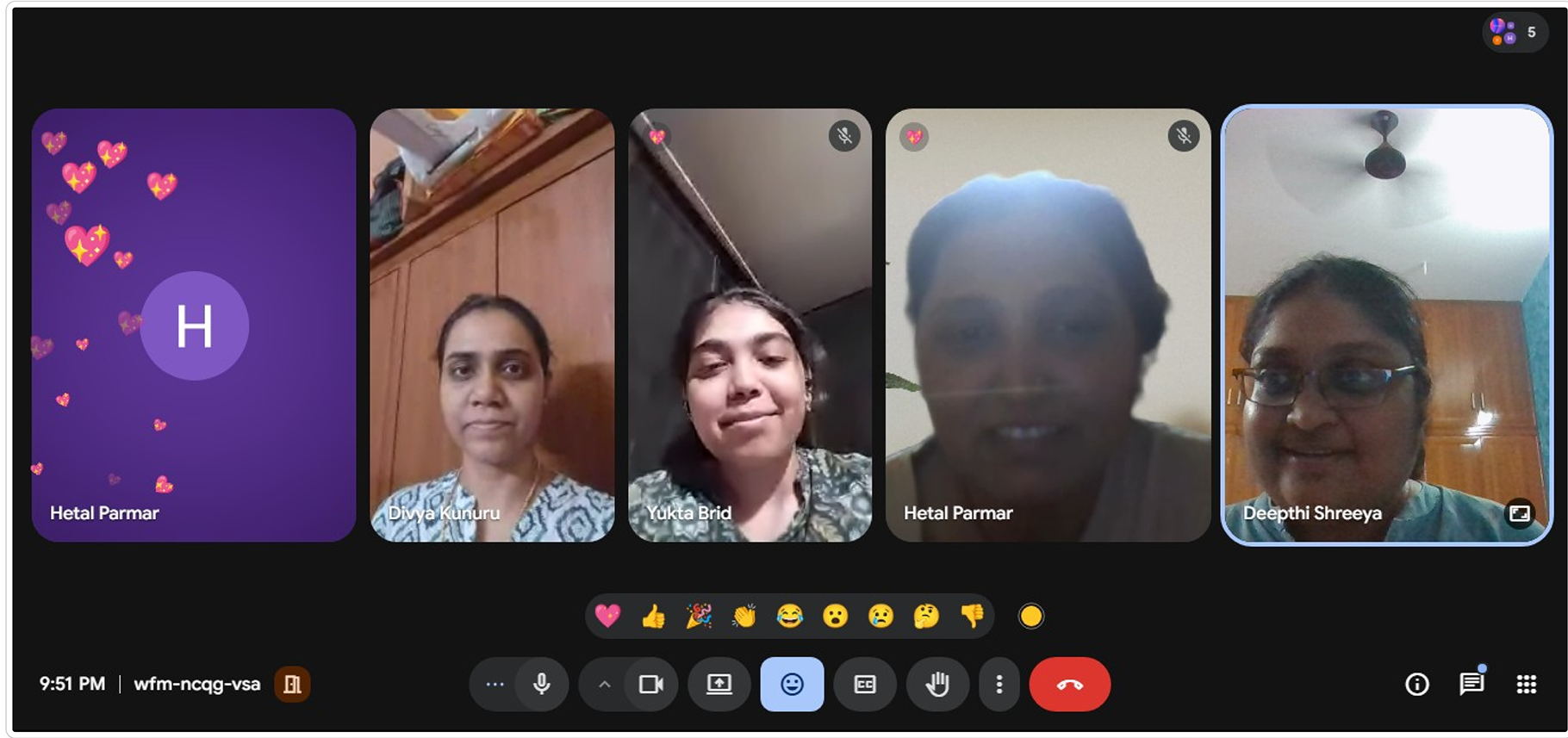 Remote team workshop call